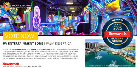 JW Entertainment Zone Nominated for Newsweek’s Best Arcade 2025