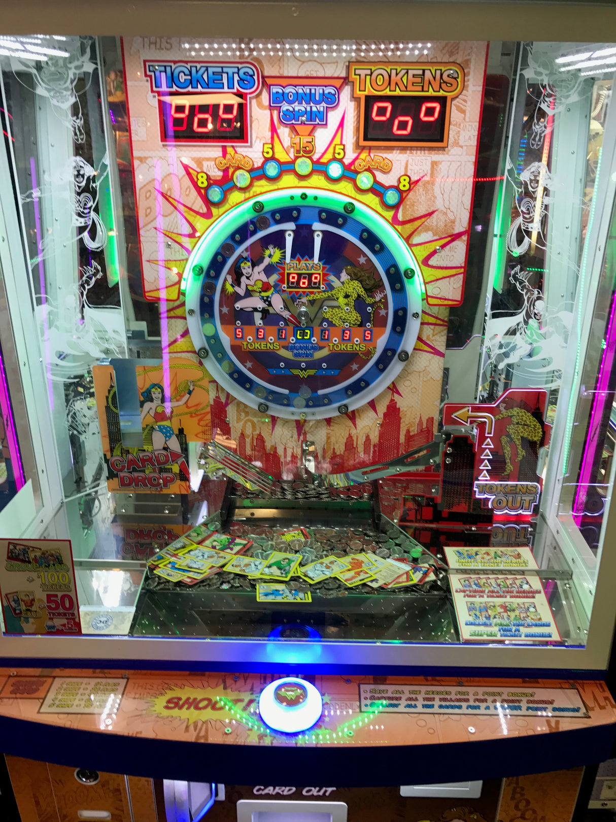 DC Superheroes Coin Pusher 4 Player