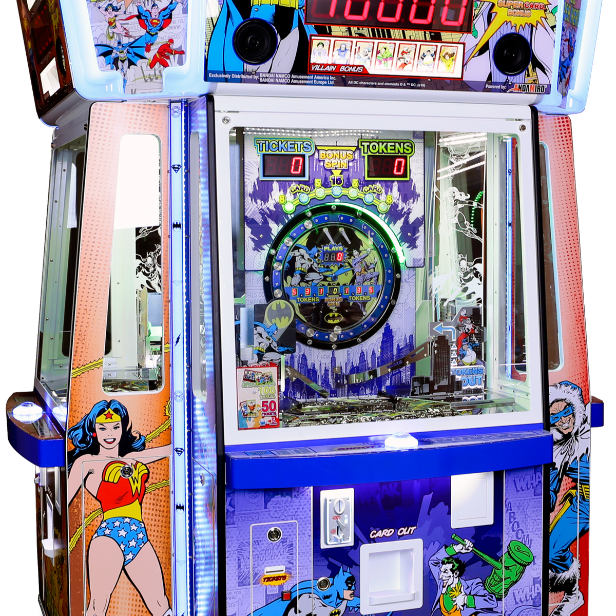 DC Super Heroes Coin Pusher Arcade Game