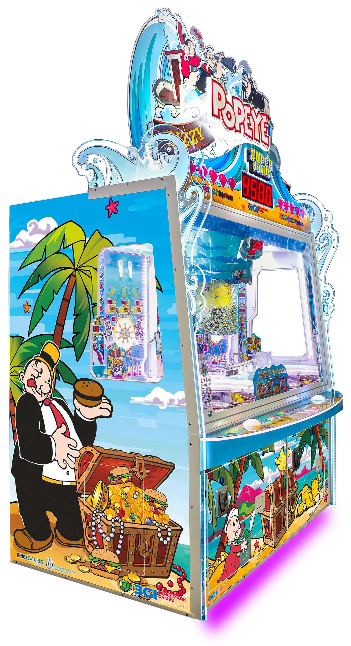 Popeye Dizzy Divers Coin Pusher