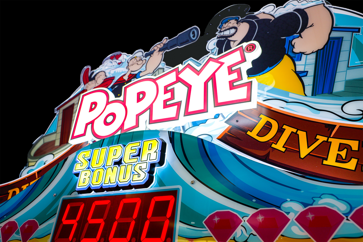 Popeye Dizzy Divers Coin Pusher