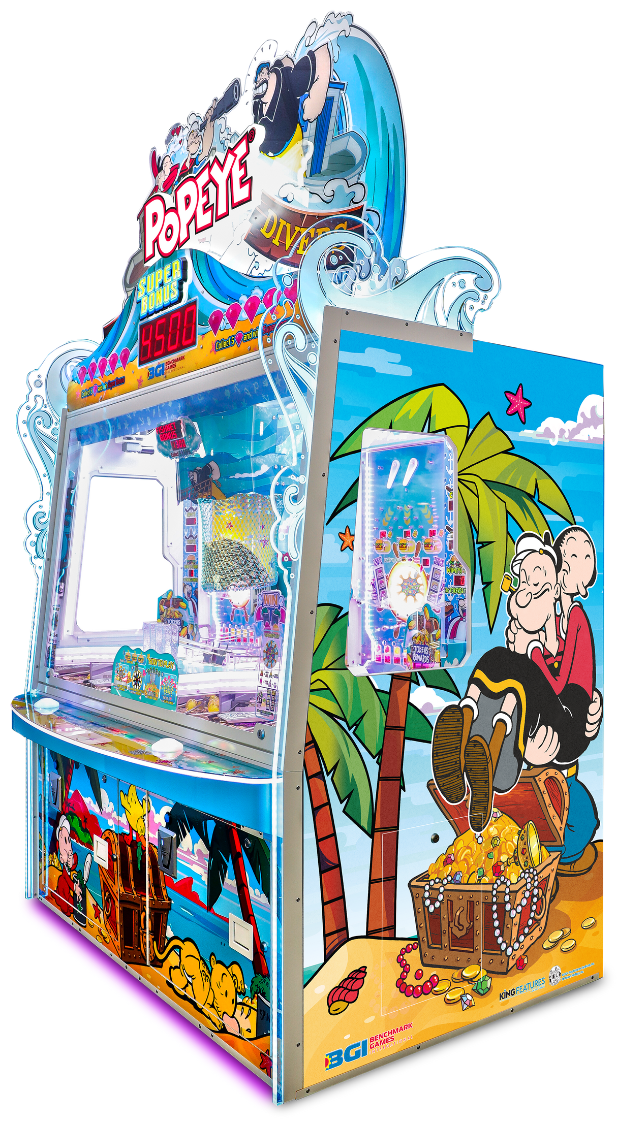 Popeye Dizzy Divers Coin Pusher