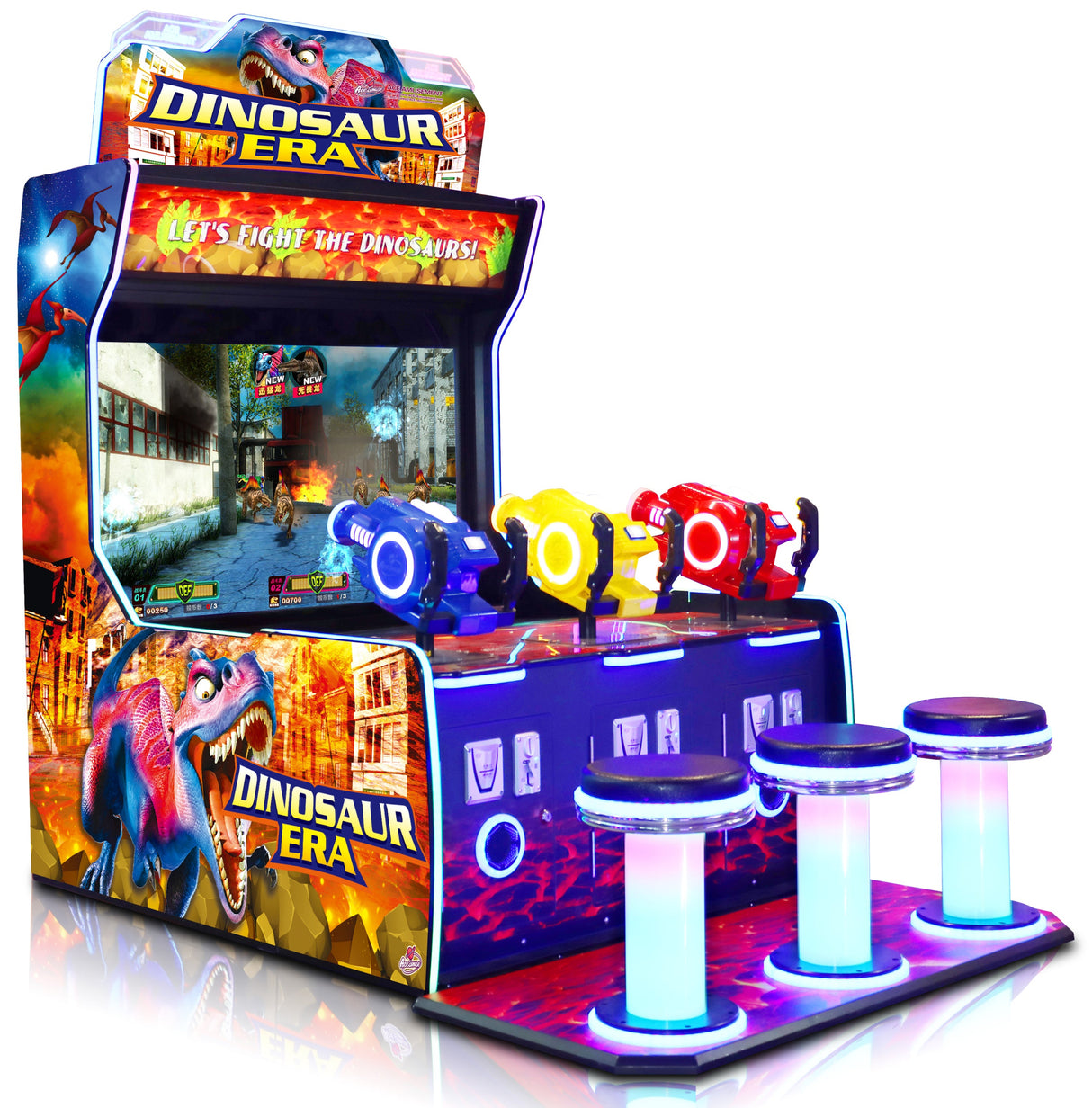 Dinosaur Era 3 Player Laser