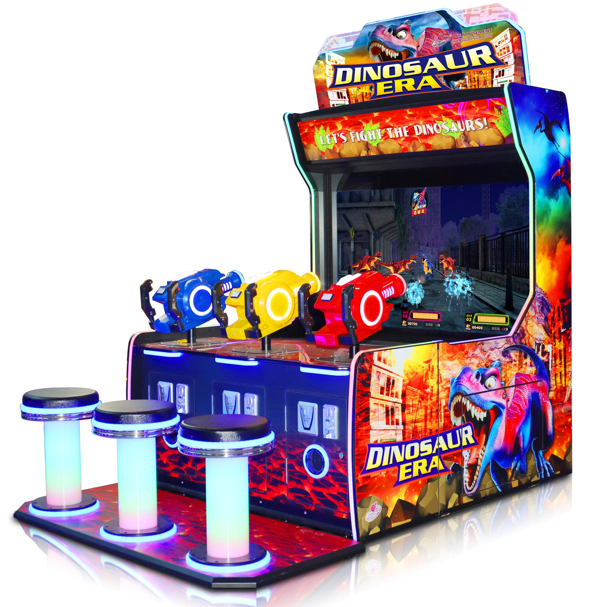 Dinosaur Era 3 Player Laser