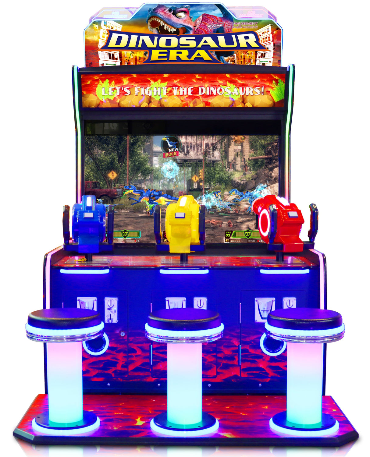 Dinosaur Era 3 Player Laser