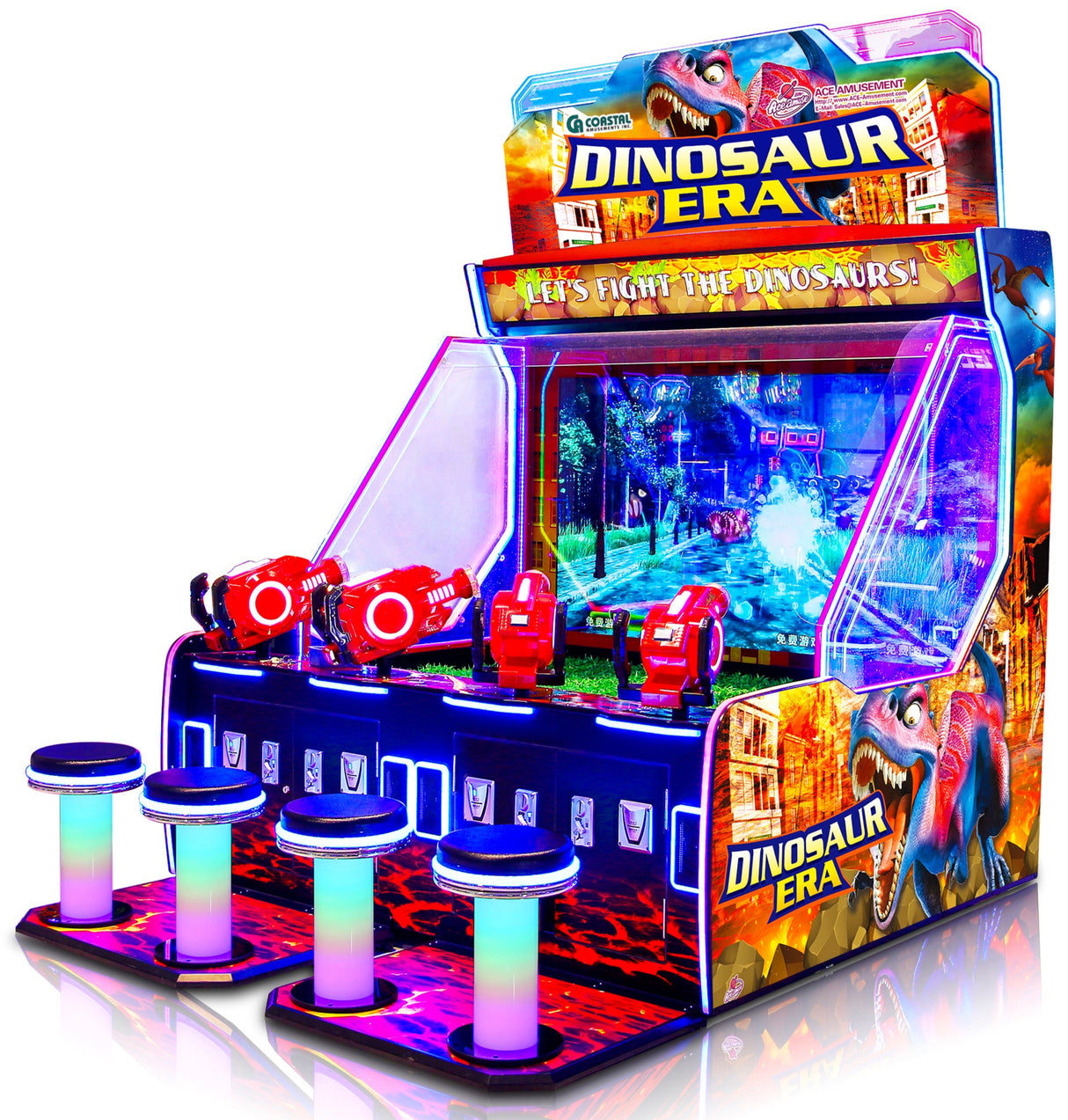 Dinosaur Era 4 Player Water