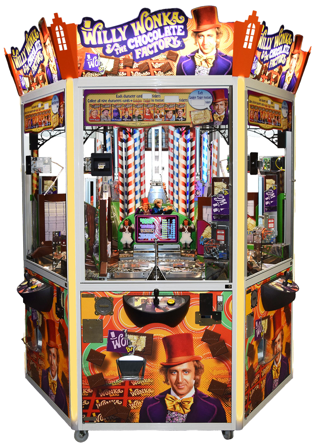 Willy Wonka 6 Player Coin Pusher
