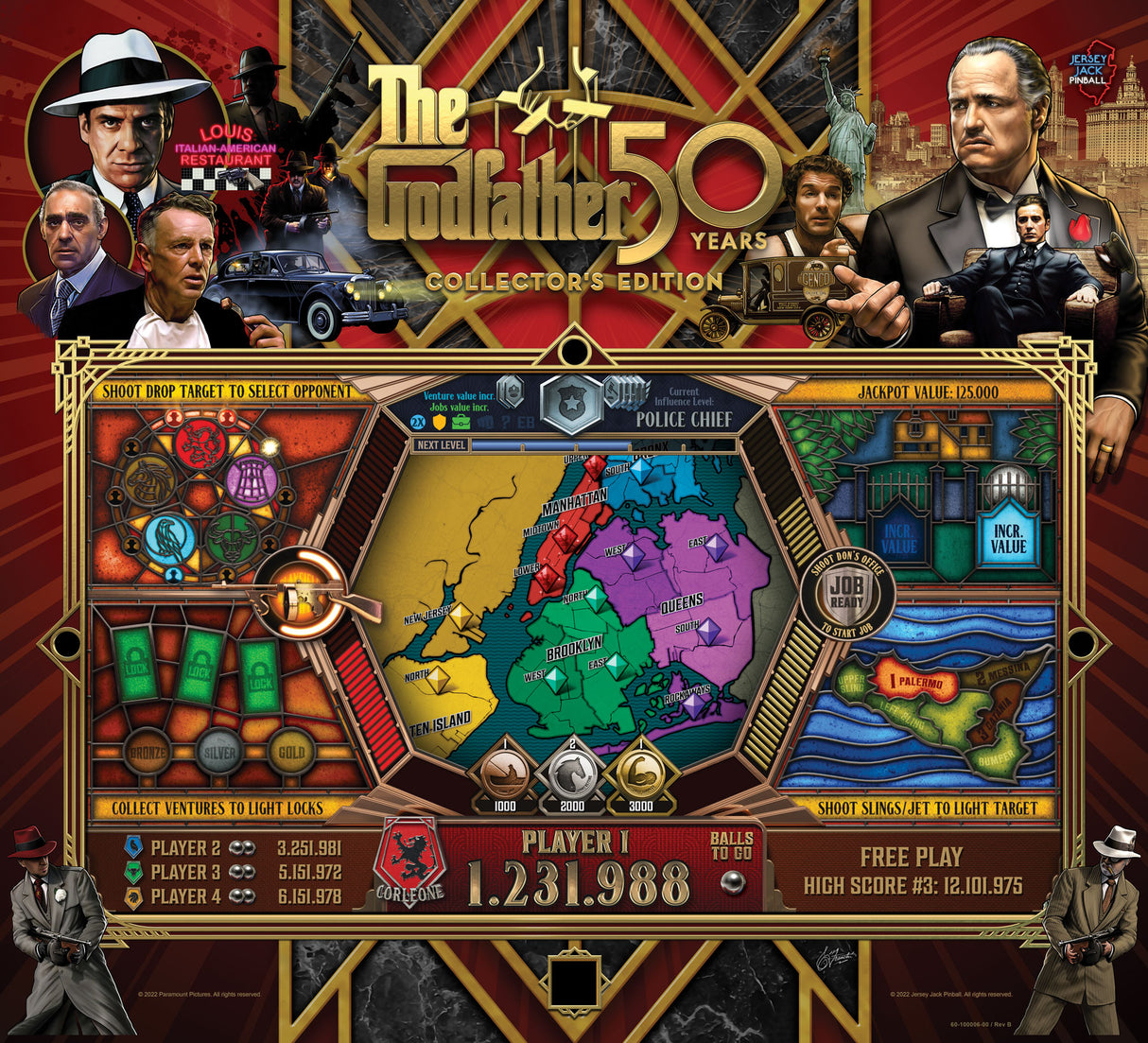 The Godfather Pinball Collectors Edition