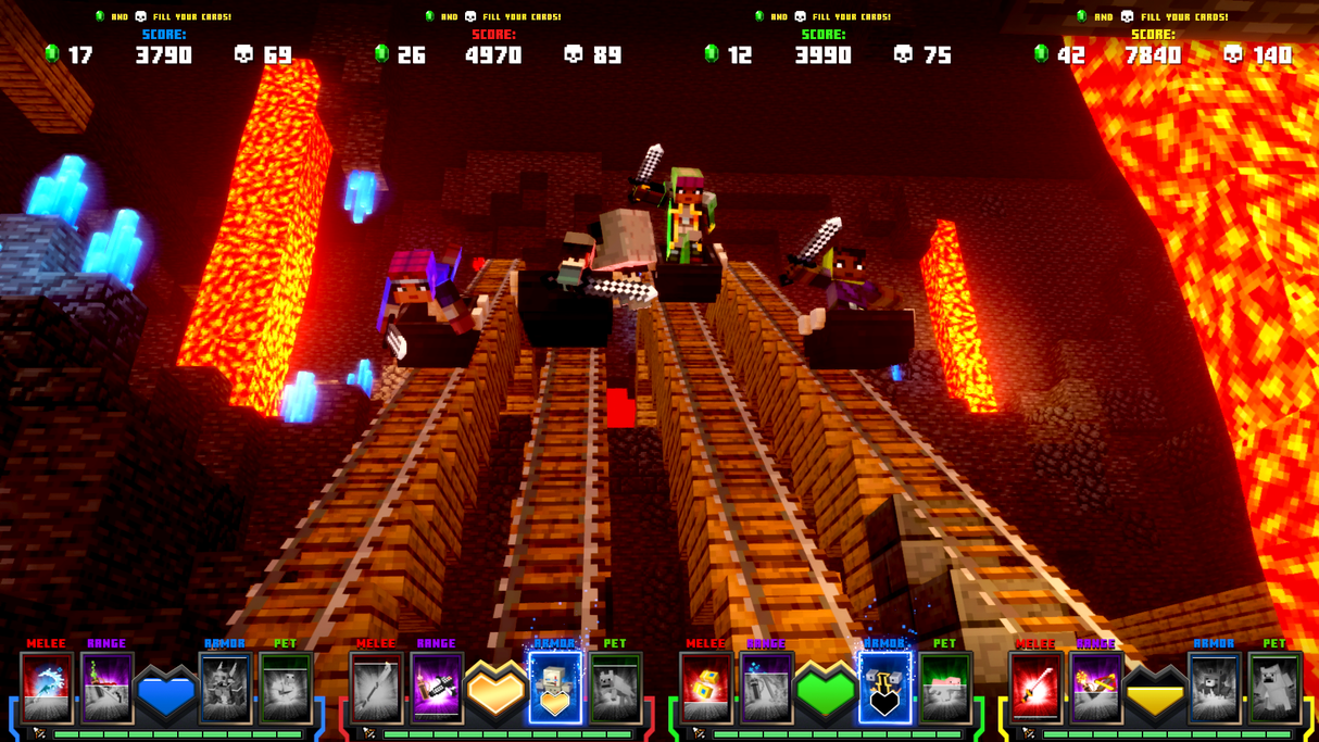 Minecraft Dungeons Arcade 4 joueurs