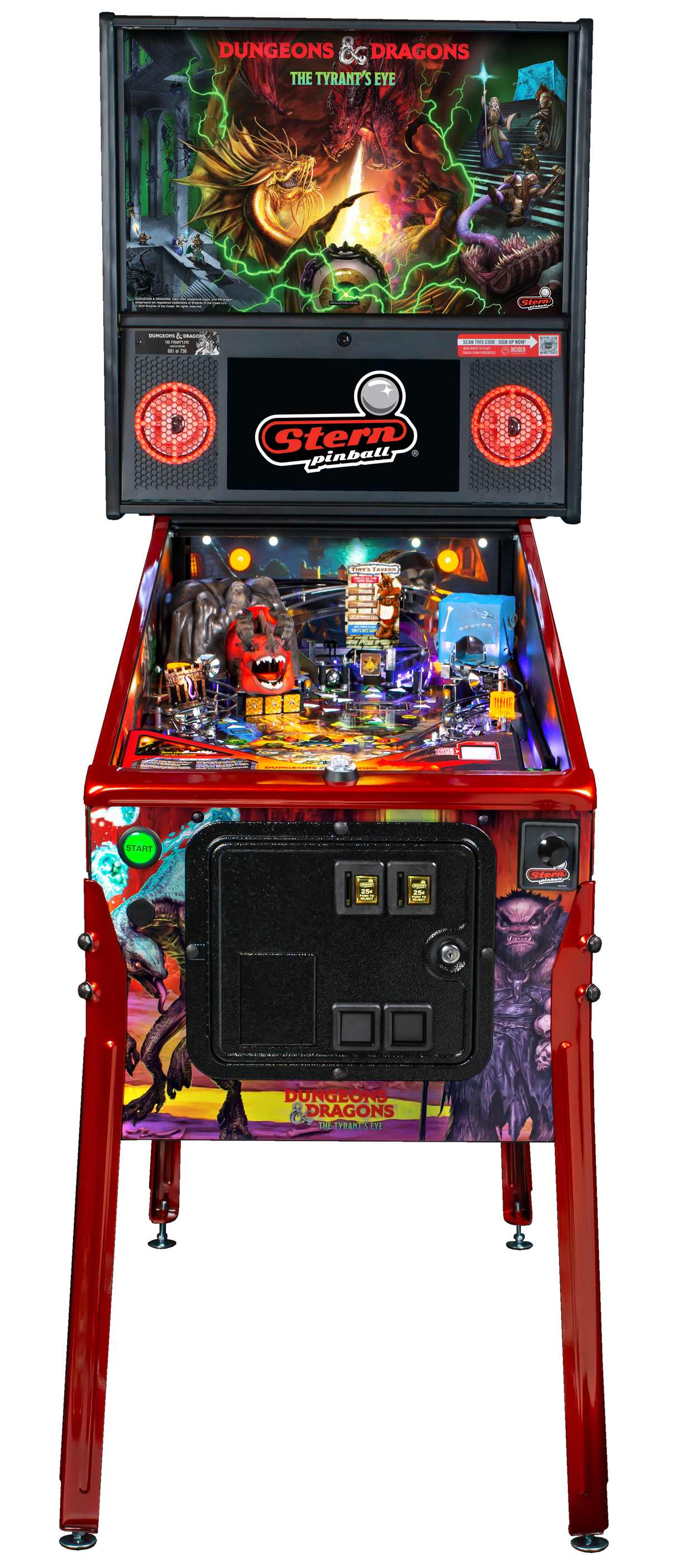 Dungeons & Dragons The Tyrant's Eye Pinball Limited Edition