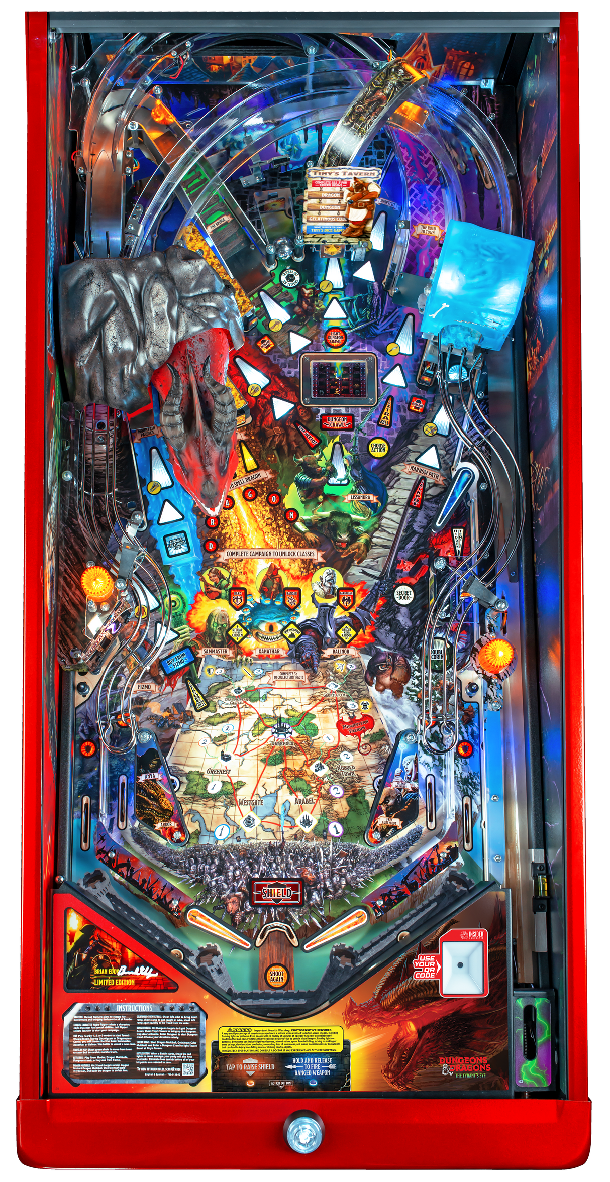 Dungeons & Dragons The Tyrant's Eye Pinball Limited Edition