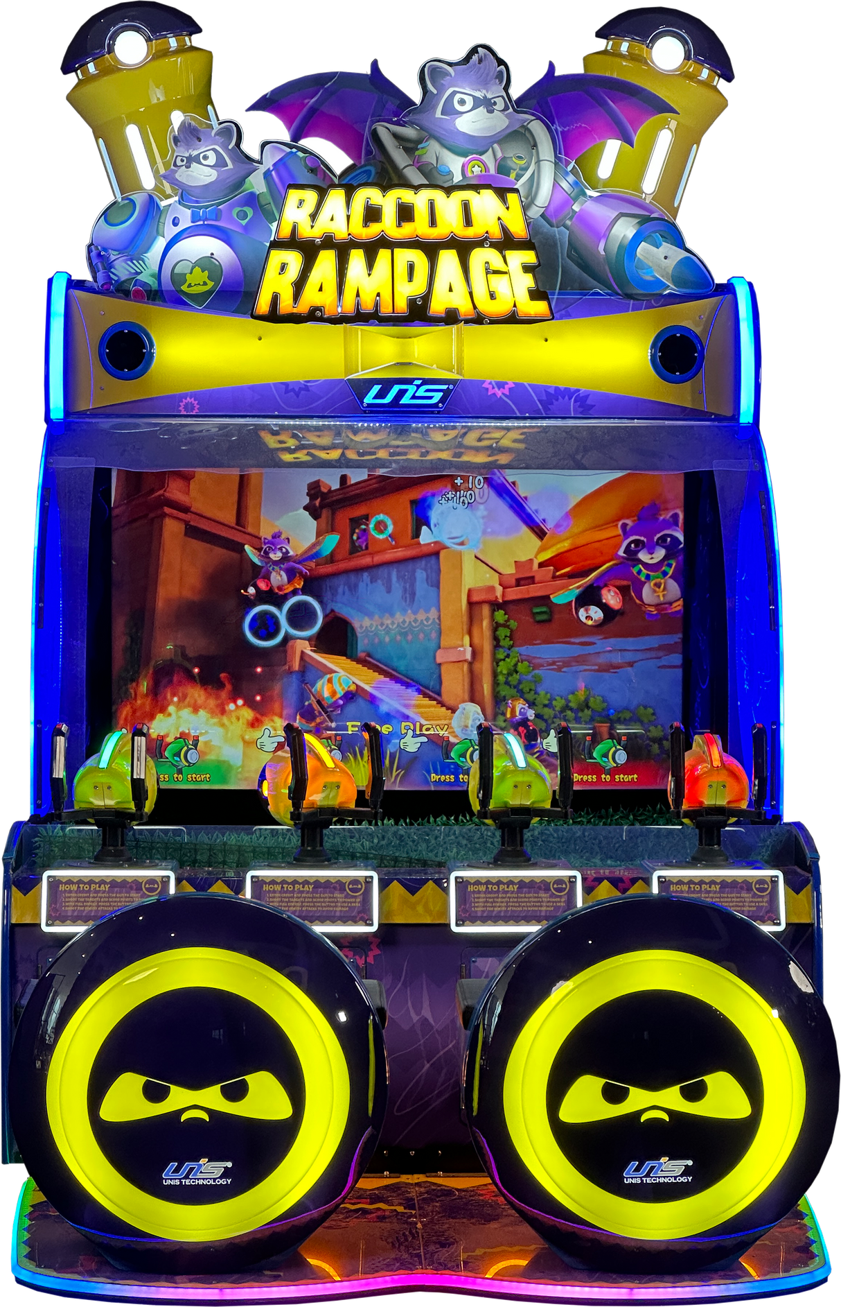 Raccoon Rampage 4-Player