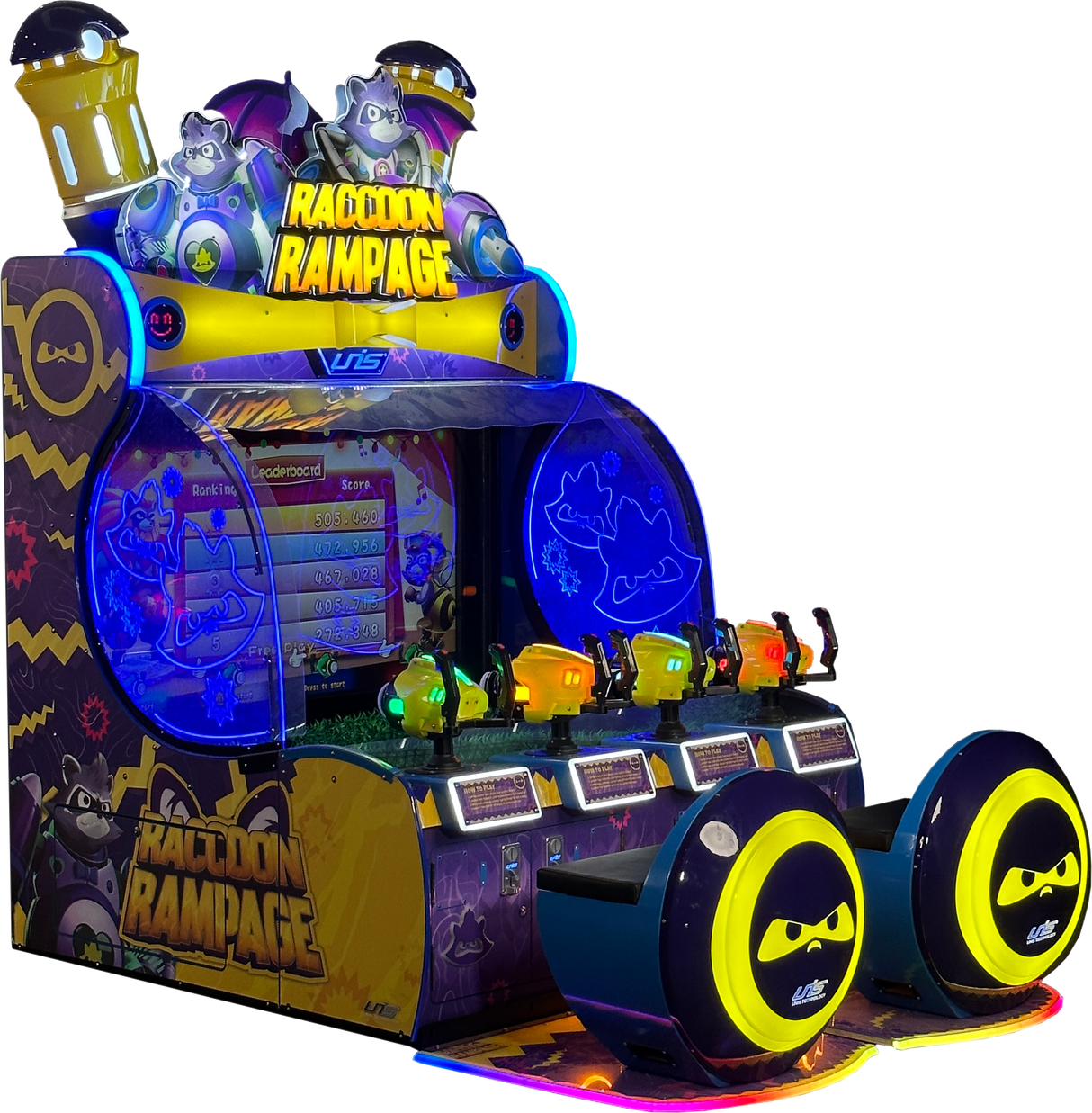 Raccoon Rampage 4-Player