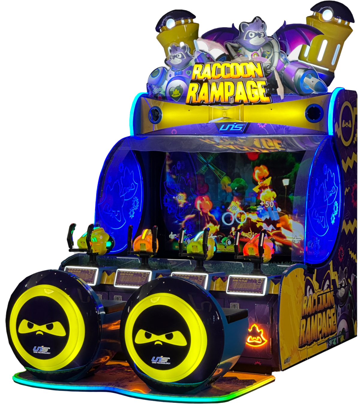 Raccoon Rampage 4-Player