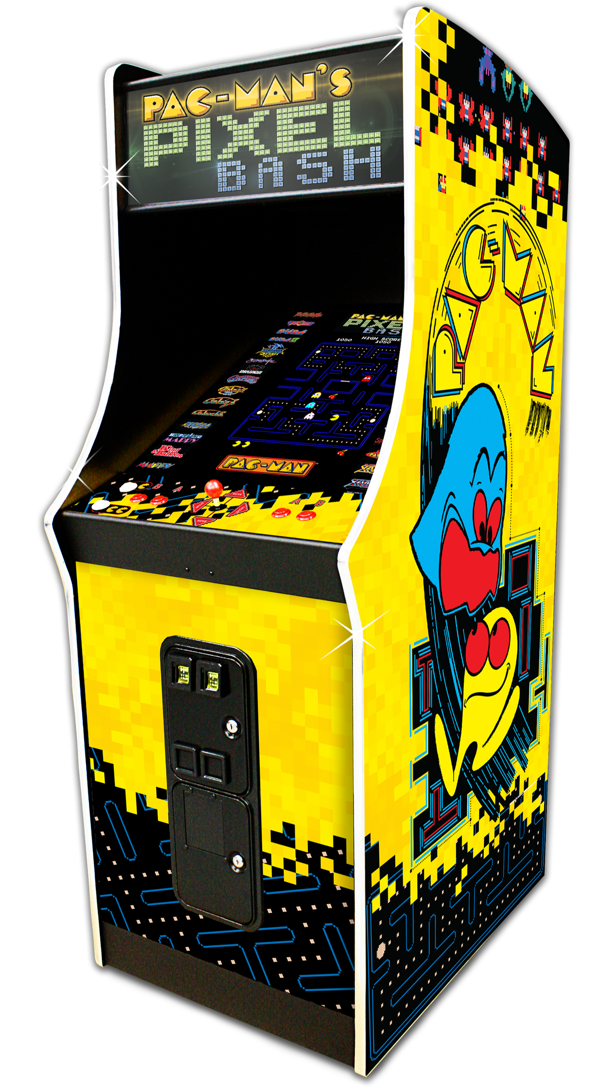 Montant vertical à pièces Pac-Man Pixel Bash