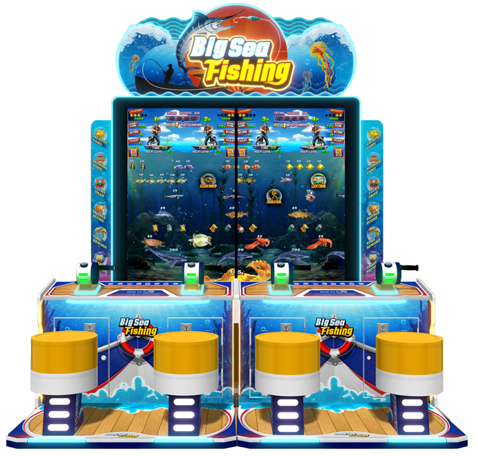 （DECO）アーケードゲーム「Fishing」パンフレットチラシ Big Sea Fishing – Player One Amusement Group