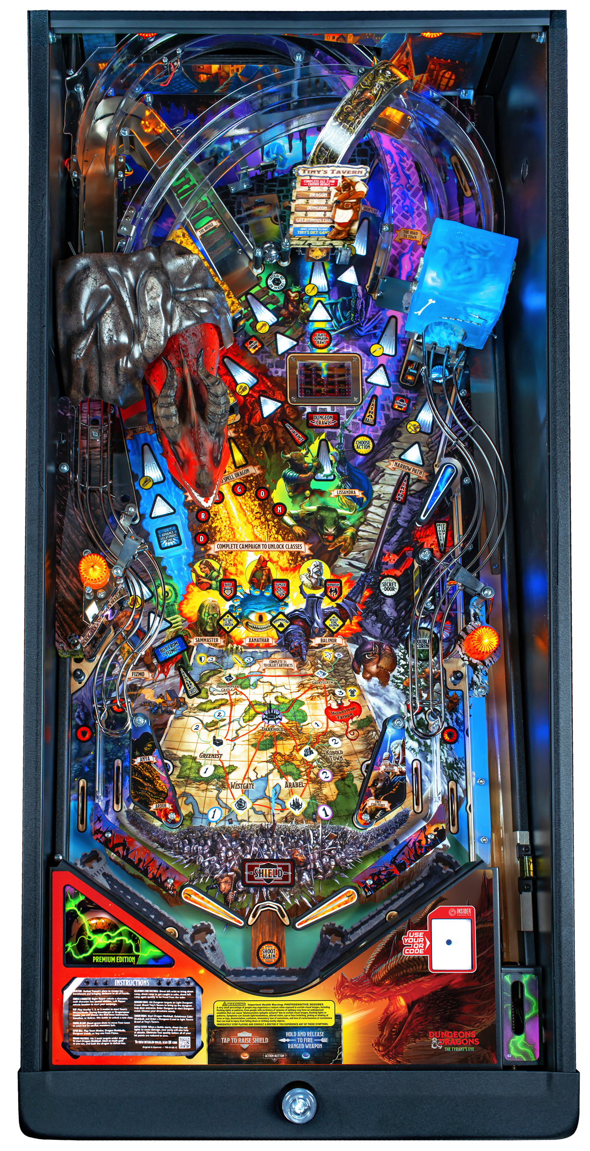 Donjons et Dragons Le Pinball Tyrant's Eye Premium