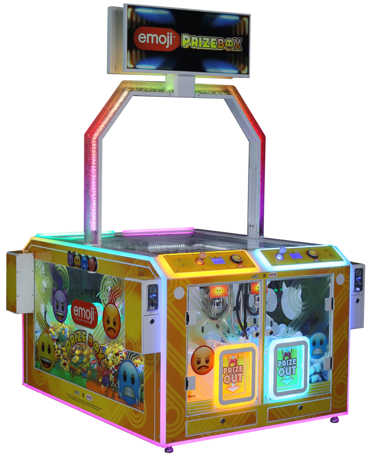 Emoji Prize Box Flat Top 4-Player LCD – Player One Amusement Group