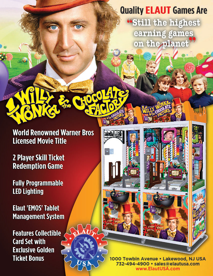 Willy Wonka 2 Player Coin Pusher